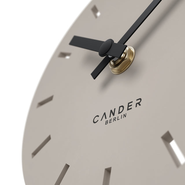 MNU 2515 P Lautlose MDF-Tischuhr 15 cm