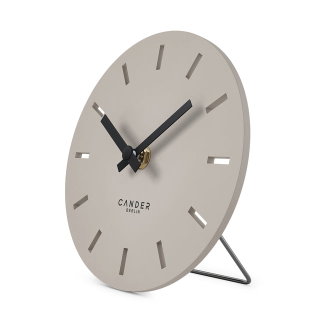 MNU 2515 P Lautlose MDF-Tischuhr 15 cm