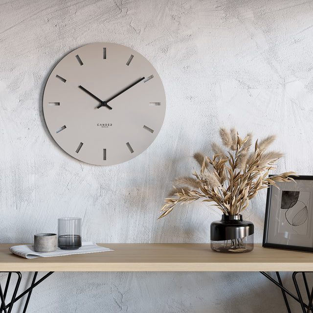 MNU 2550 P Lautlose MDF-Wanduhr 50 cm