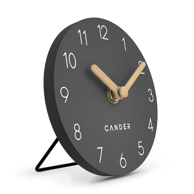 MNU 2612 A Lautlose MDF-Tischuhr 12 cm