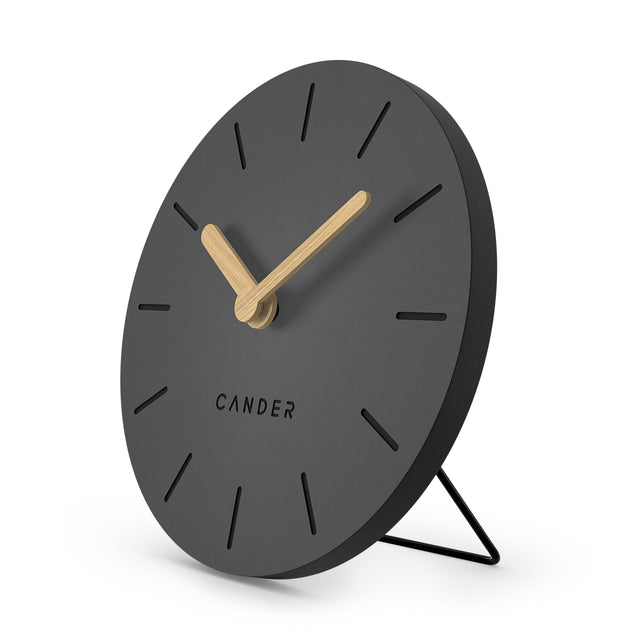 MNU 2615 G Lautlose MDF-Tischuhr 15 cm