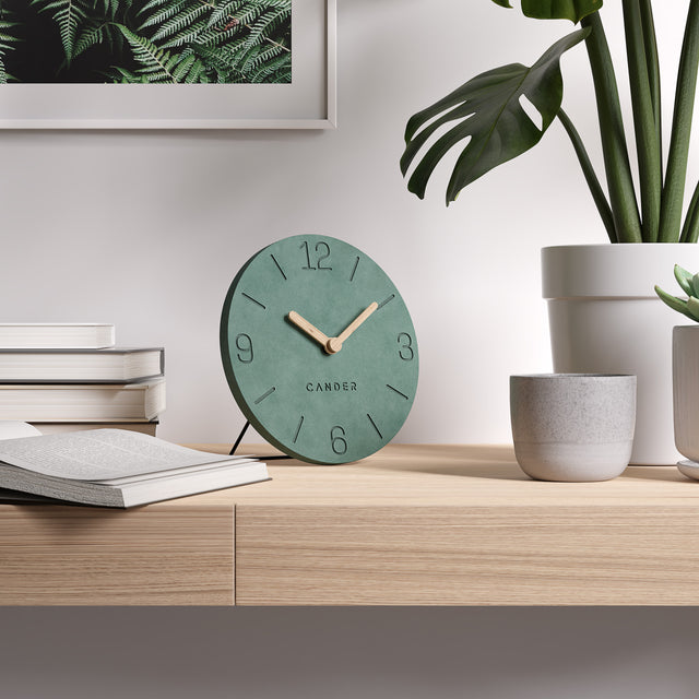 MNU 2612 S Silent MDF table clock 12 cm