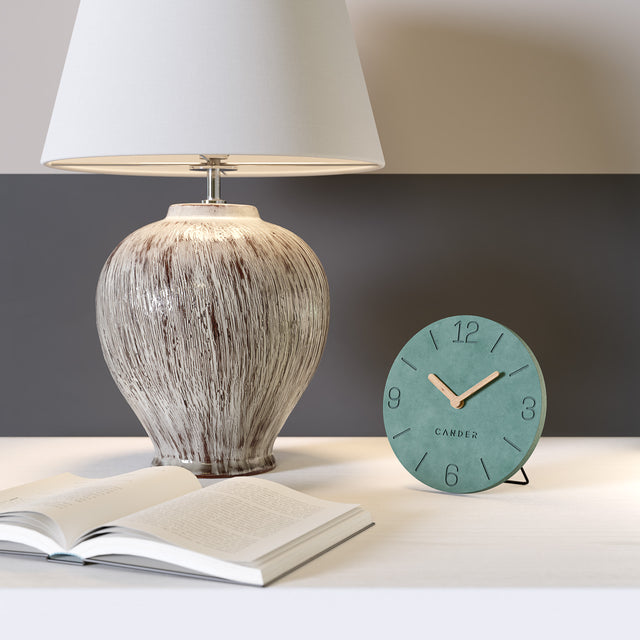 MNU 2612 S Silent MDF table clock 12 cm