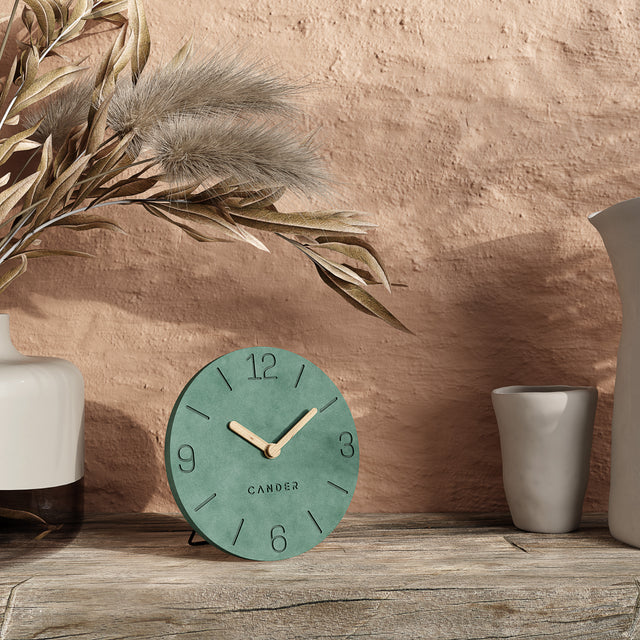 MNU 2612 S Silent MDF table clock 12 cm