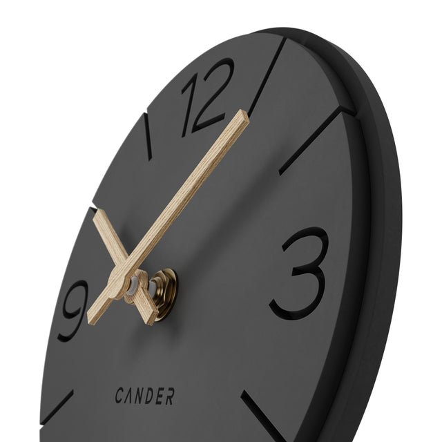 MNU 2615 Y Lautlose MDF-Tischuhr 15 cm