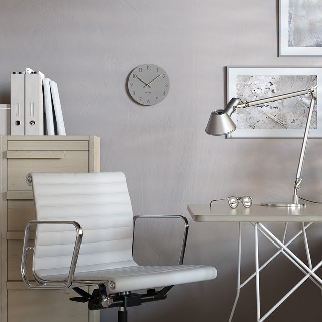 MNU 2622 N Lautlose MDF-Wanduhr / Tischuhr 22 cm