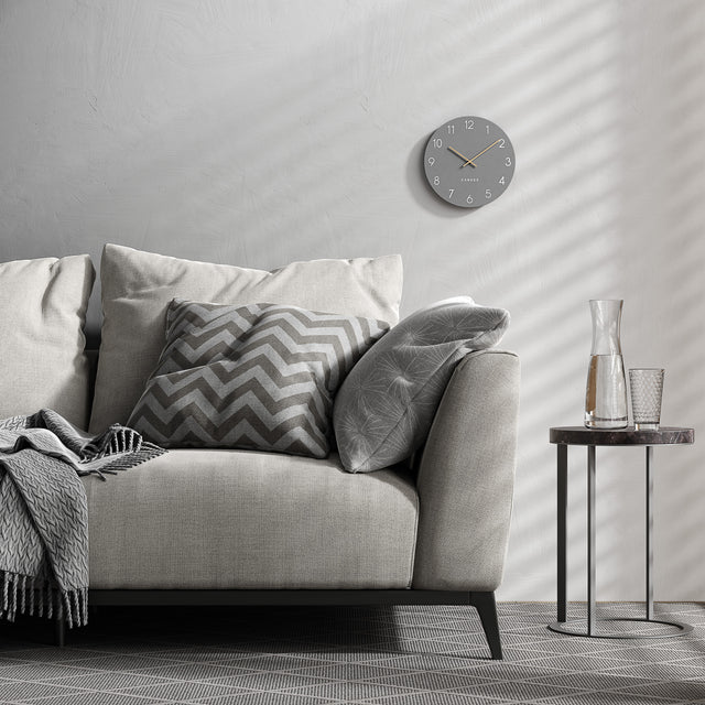 MNU 2625 C Lautlose MDF-Wanduhr 25 cm