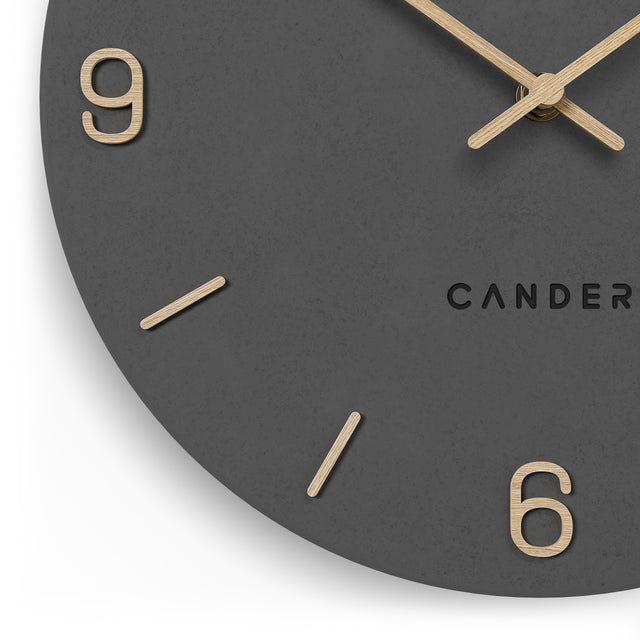 MNU 2625 E Lautlose MDF-Wanduhr 25 cm