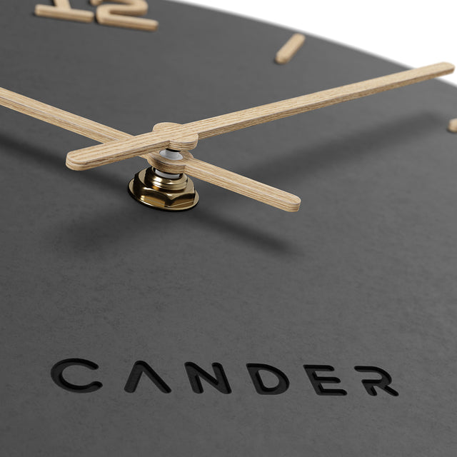 MNU 2625 E Lautlose MDF-Wanduhr 25 cm