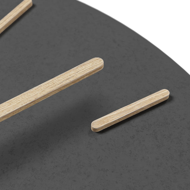 MNU 2625 E Lautlose MDF-Wanduhr 25 cm