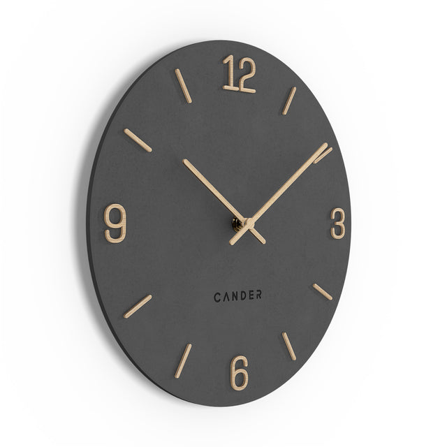 MNU 2625 E Lautlose MDF-Wanduhr 25 cm