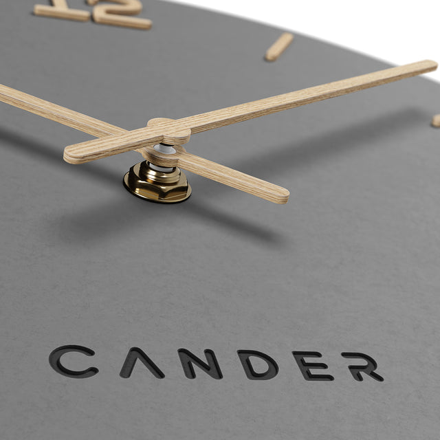 MNU 2625 H Lautlose MDF-Wanduhr 25 cm