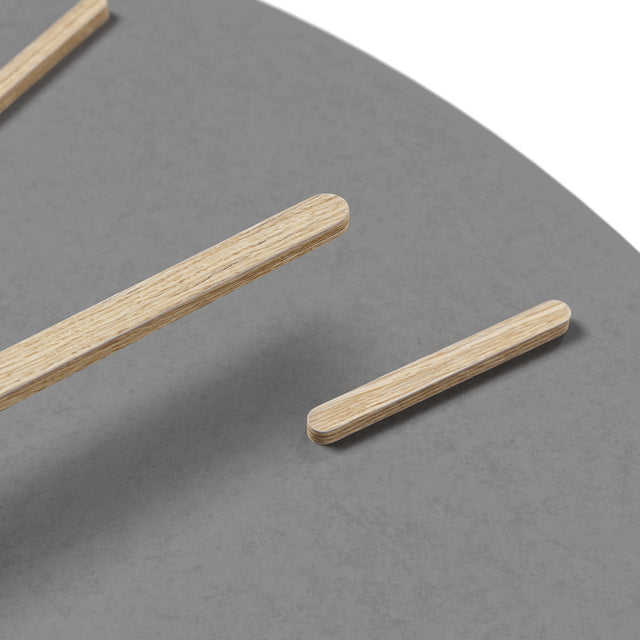 MNU 2625 H Lautlose MDF-Wanduhr 25 cm