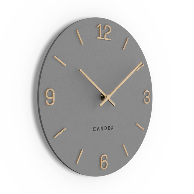 MNU 2625 H Lautlose MDF-Wanduhr 25 cm