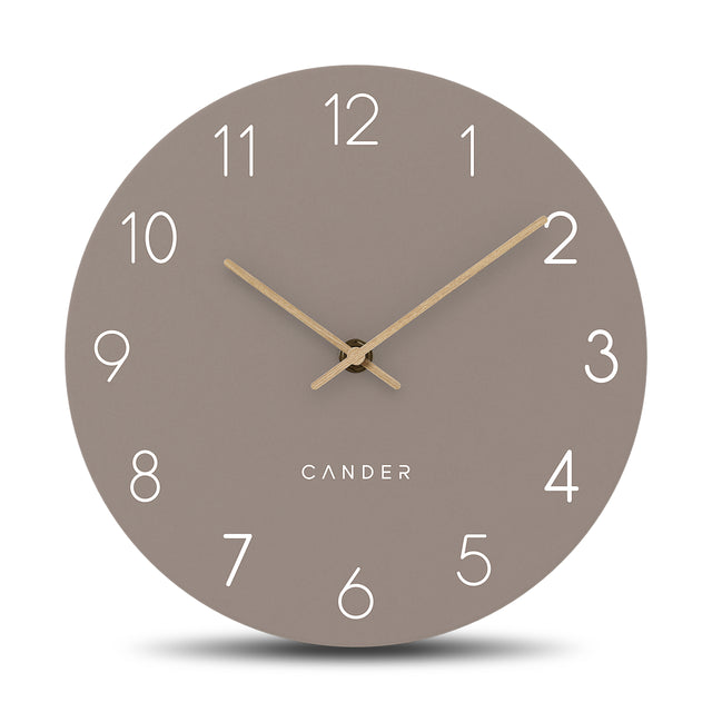 MNU 2625 P Lautlose MDF-Wanduhr 25 cm