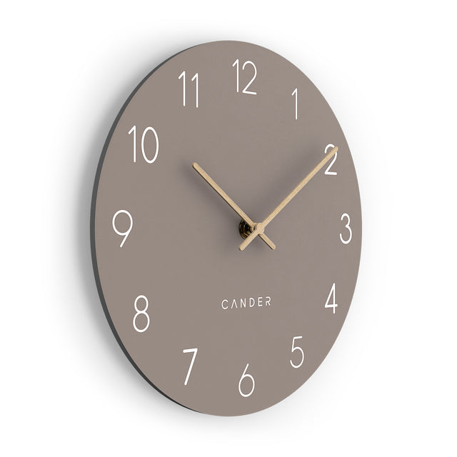 MNU 2625 P Lautlose MDF-Wanduhr 25 cm