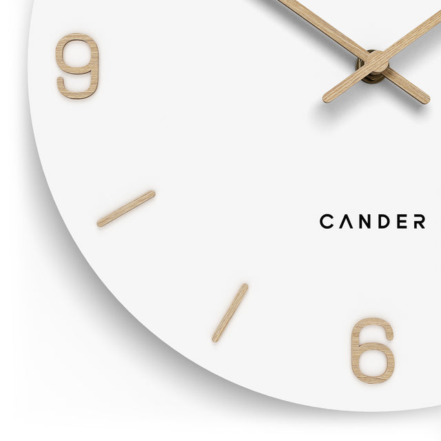 MNU 2625 V Lautlose MDF-Wanduhr 25 cm