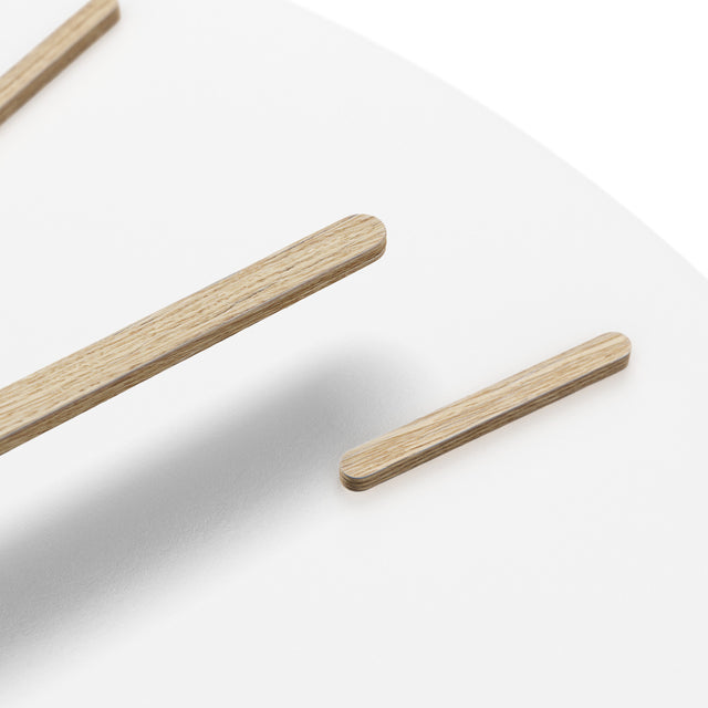 MNU 2625 V Lautlose MDF-Wanduhr 25 cm