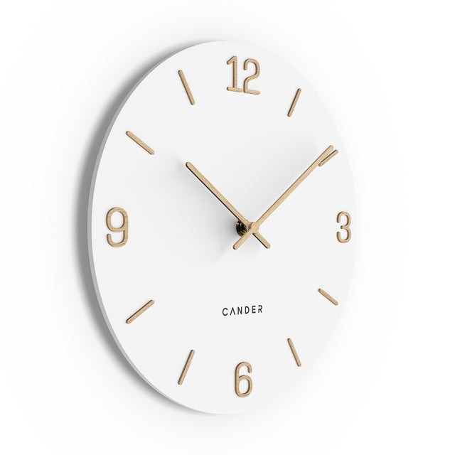 MNU 2625 V Lautlose MDF-Wanduhr 25 cm