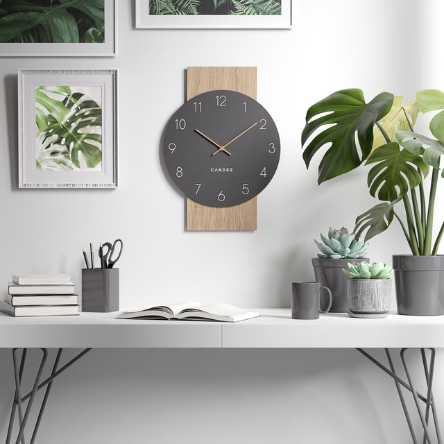 MNU 2630 B Lautlose Wanduhr 40 cm