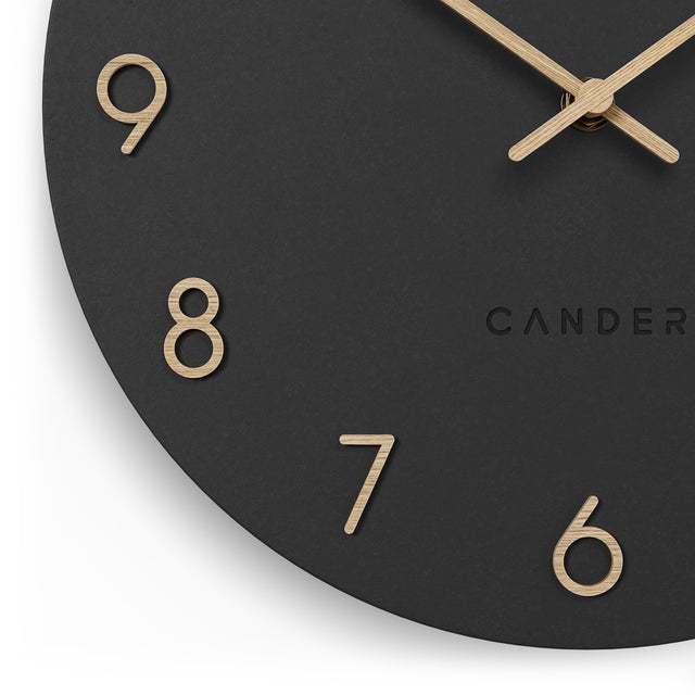 MNU 2630 F Lautlose MDF-Wanduhr 30 cm