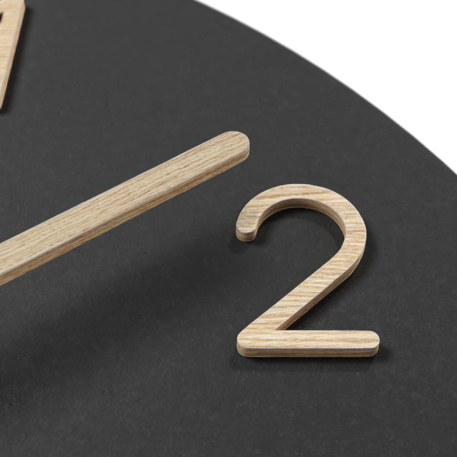 MNU 2630 F Lautlose MDF-Wanduhr 30 cm