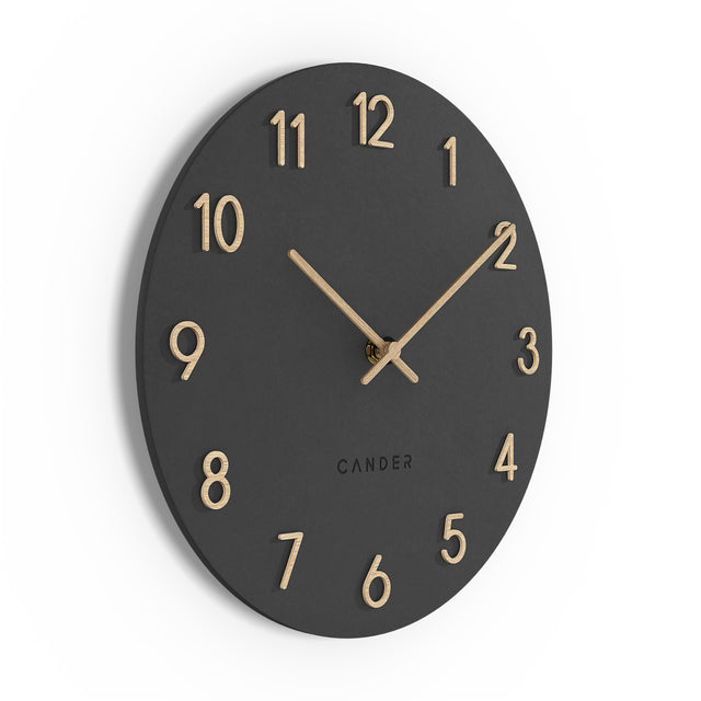 MNU 2630 F Lautlose MDF-Wanduhr 30 cm