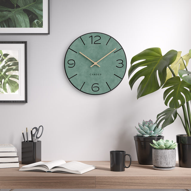 MNU 2630 M Silent MDF wall clock 30 cm