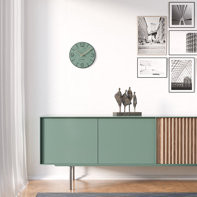 MNU 2630 M Silent MDF wall clock 30 cm