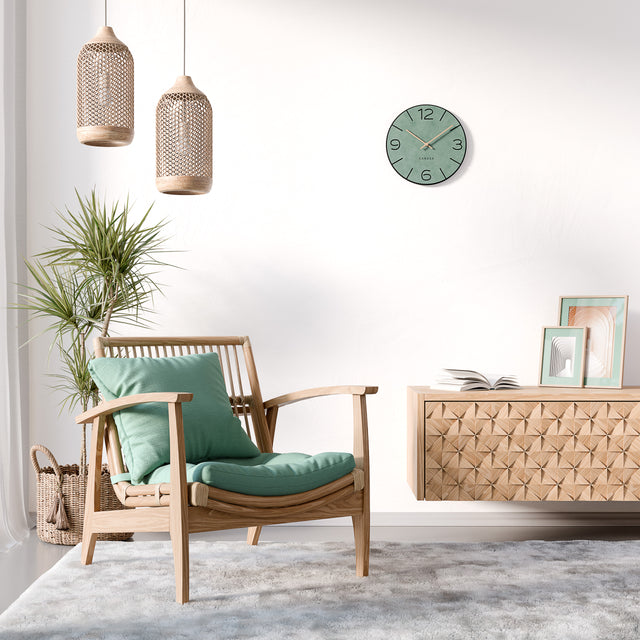 MNU 2630 M Silent MDF wall clock 30 cm