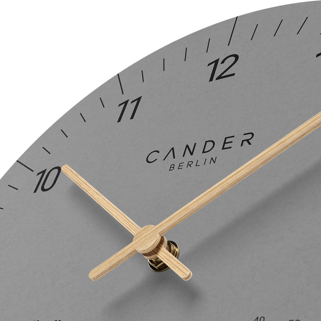 MNU 2630 H Silent MDF wall clock 30.5 cm