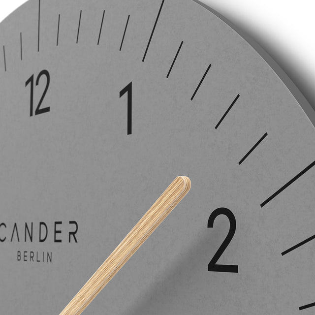 MNU 2630 H Silent MDF wall clock 30.5 cm