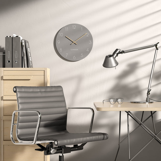 MNU 2640 C Lautlose MDF-Wanduhr 40 cm