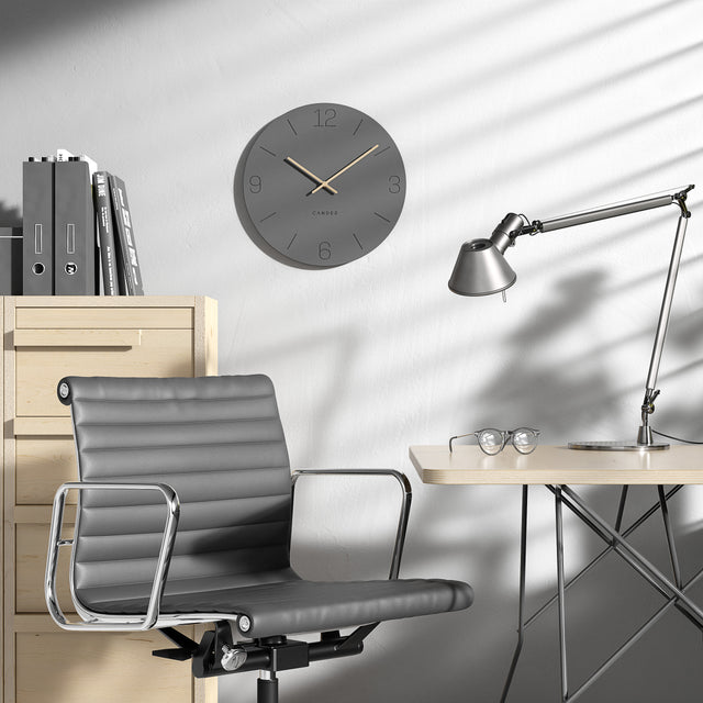 MNU 2640 D Lautlose MDF-Wanduhr 40 cm