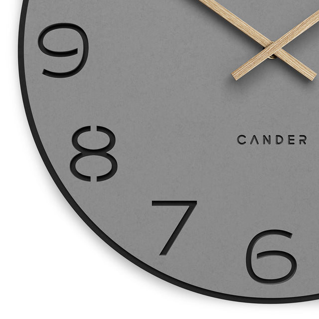 MNU 2640 Y Lautlose MDF-Wanduhr 40 cm