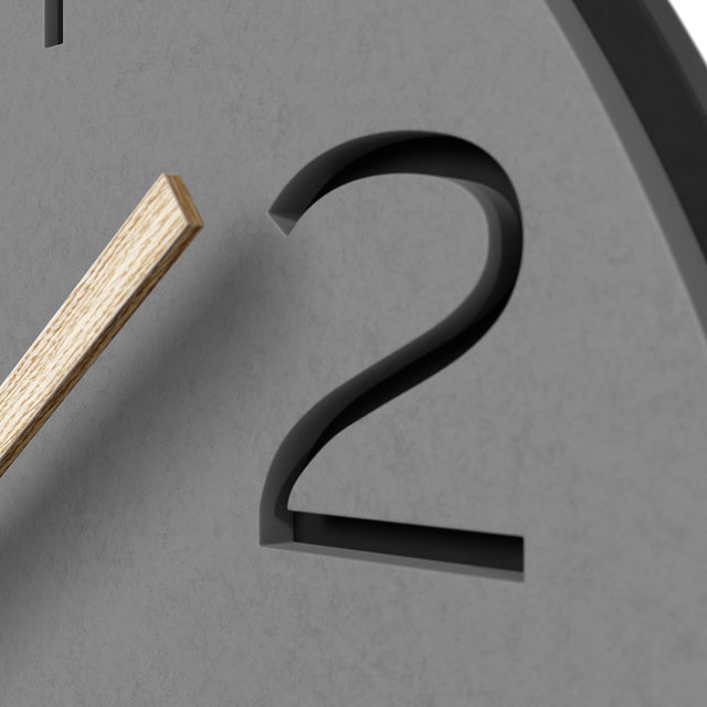 MNU 2640 Y Lautlose MDF-Wanduhr 40 cm