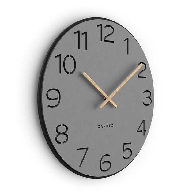 MNU 2640 Y Lautlose MDF-Wanduhr 40 cm