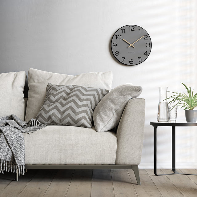 MNU 2640 Y Lautlose MDF-Wanduhr 40 cm