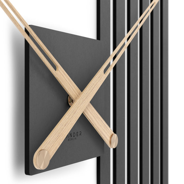 MNU 2660 P Lautlose MDF-Wanduhr 60 cm