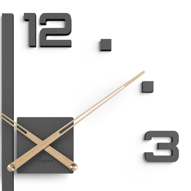 MNU 2660 P Lautlose MDF-Wanduhr 60 cm