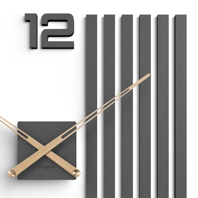 MNU 2660 P Lautlose MDF-Wanduhr 60 cm