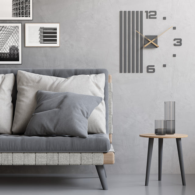 MNU 2660 P Lautlose MDF-Wanduhr 60 cm