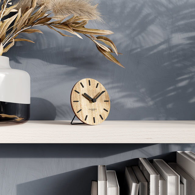 MNU 2712 A Lautlose Tischuhr 12 cm