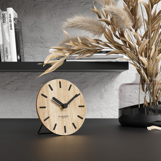 MNU 2712 A Lautlose Tischuhr 12 cm