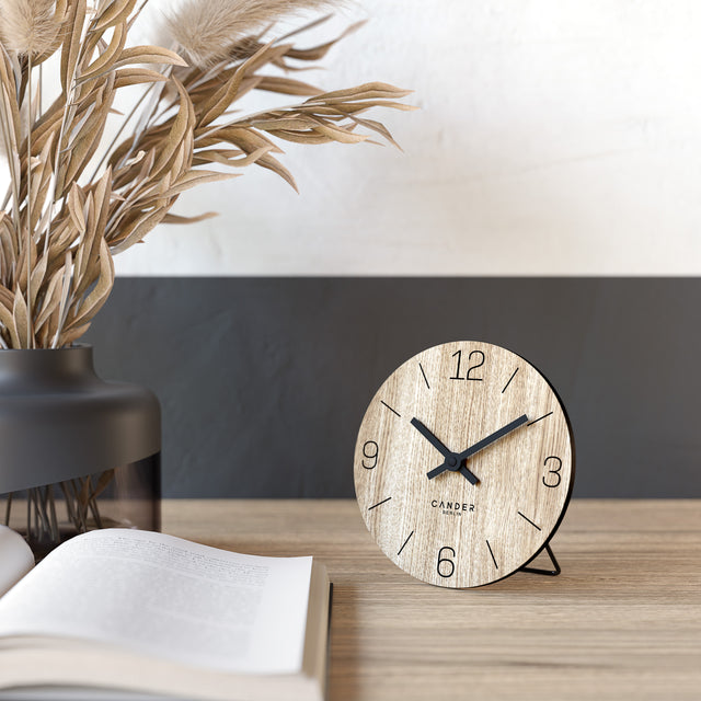 MNU 2712 D Lautlose Tischuhr 12 cm