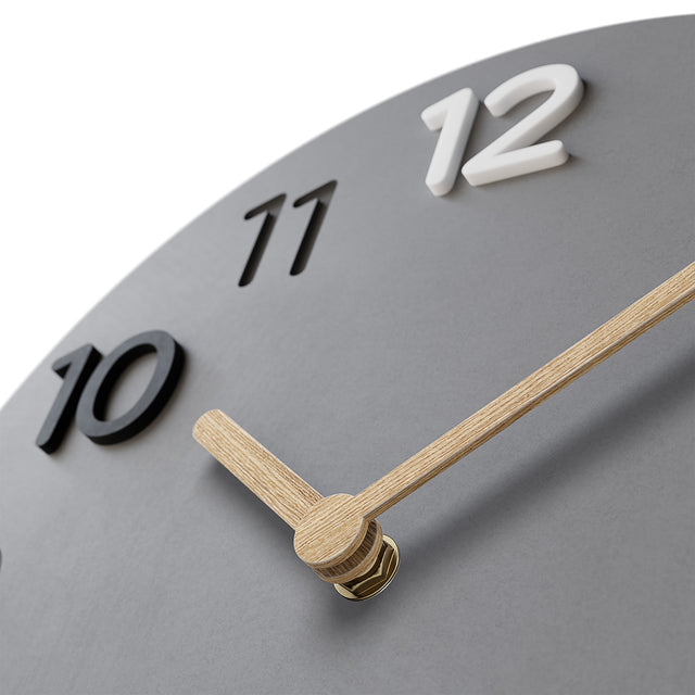 MNU 2830 D Silent concrete wall clock 30 cm