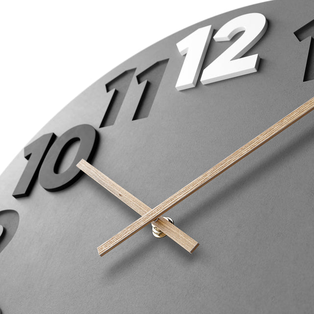 MNU 2840 N Lautlose MDF-Wanduhr 40 cm