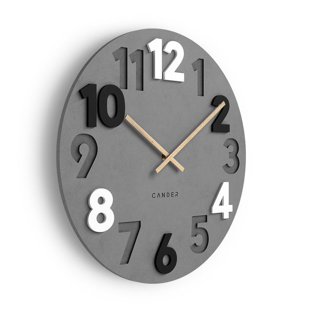 MNU 2840 N Lautlose MDF-Wanduhr 40 cm