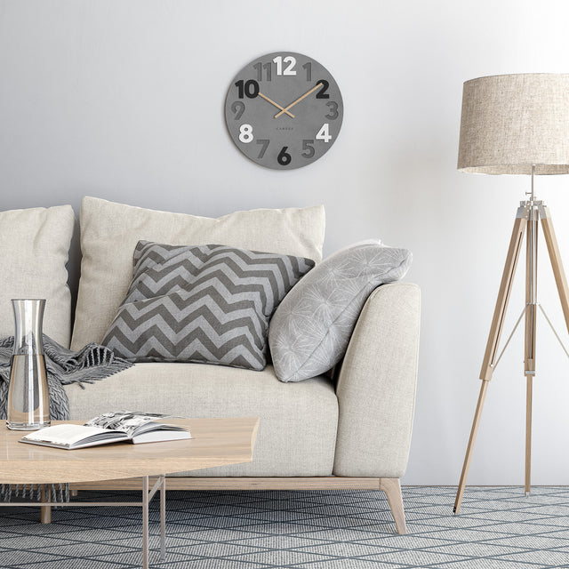 MNU 2840 N Lautlose MDF-Wanduhr 40 cm