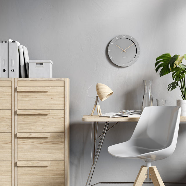 MNU 2930 A Lautlose MDF-Wanduhr 30 cm